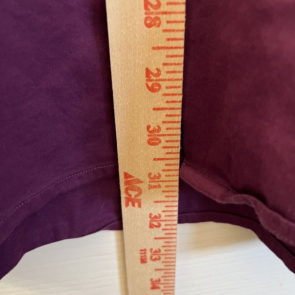 Tommy Bahama Men's XL Shirt Oasis Twill Solid Thistle Purple Silk Blend - Picture 10 of 14